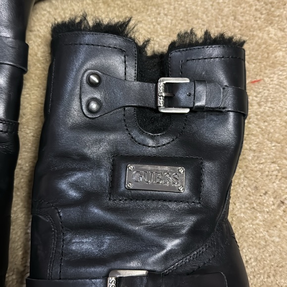 Vintage Guess leather faux fur boot - Picture 2 of 5